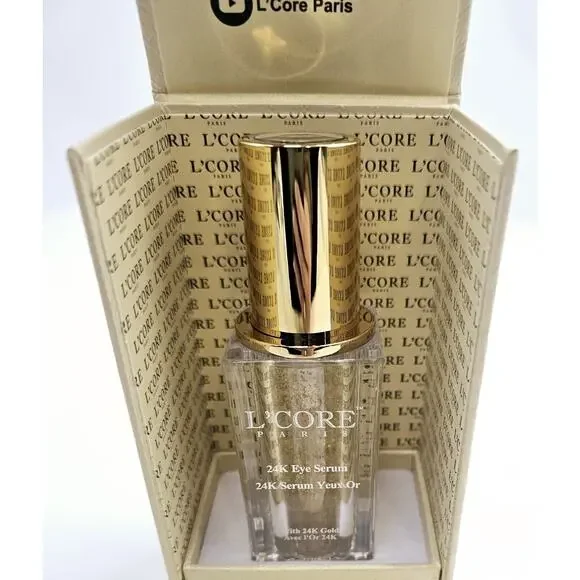 L’CORE Paris 24K Eye Serum Pharm Grade Anti Aging Skin Care NEW